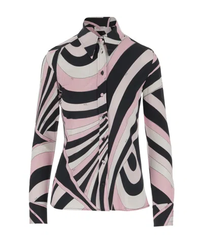 Pucci Iride-print Shirt In Multicolor