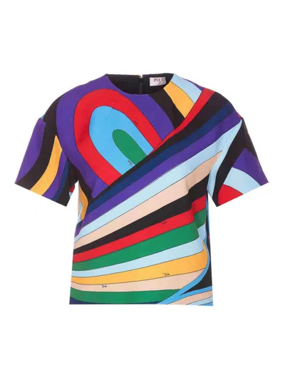 EMILIO PUCCI TOP - MULTICOLOR