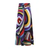Emilio Pucci Silk Twill Trousers In Multicolour