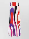 EMILIO PUCCI JERSEY SKIRT WITH PRINTED DESIGN AND A-LINE SILHOUETTE