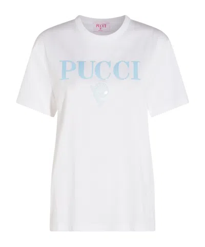 Emilio Pucci Jersey T-shirt In White