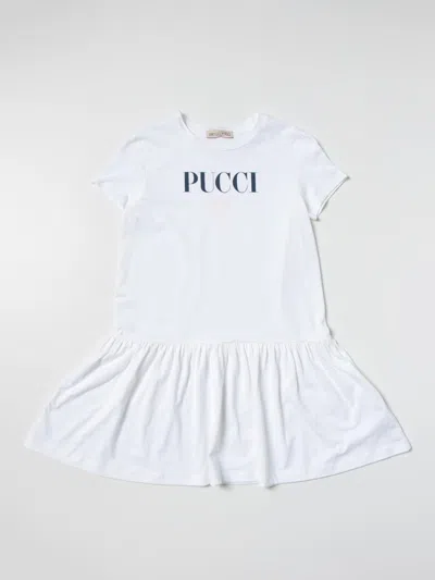 Emilio Pucci Junior Dress  Kids Color White