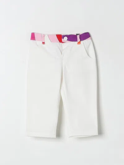 Emilio Pucci Junior Pants  Kids Color Ivory