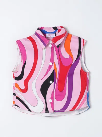 Emilio Pucci Junior Shirt  Kids Colour Fuchsia