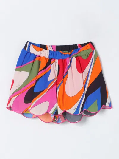 Emilio Pucci Junior Shorts  Kids Color Multicolor