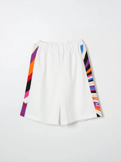 Emilio Pucci Junior Shorts  Kids Color Yellow Cream