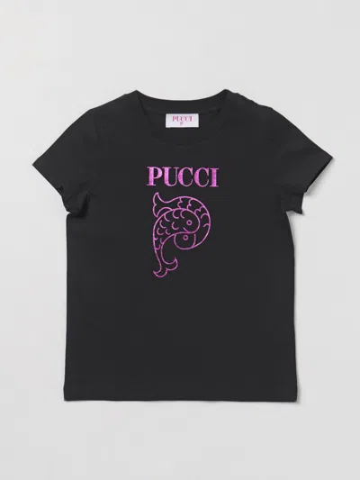 Emilio Pucci Junior Kids' T恤  儿童 颜色 黑色 In Black