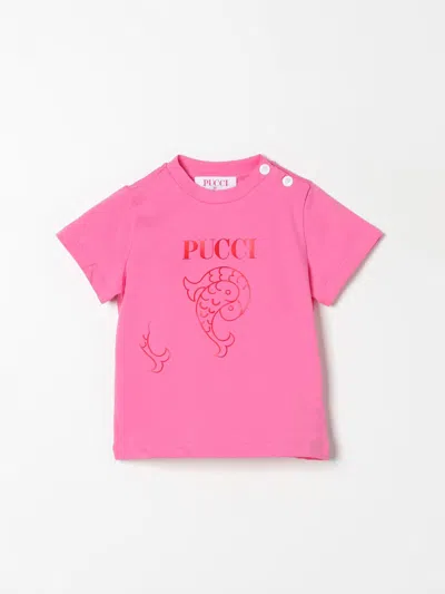 Emilio Pucci Junior T恤  儿童 颜色 紫红色 In Fuchsia