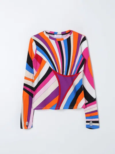 Emilio Pucci Junior T-shirt  Kids In Multicolor