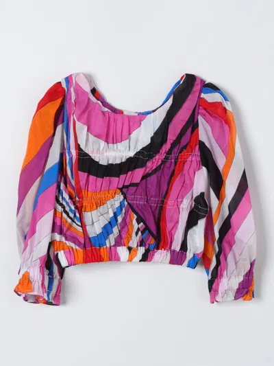 Emilio Pucci Junior Top  Kids Colour Fuchsia