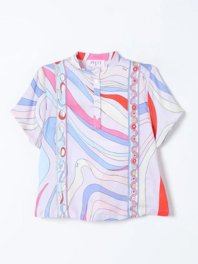 Emilio Pucci Junior Kids' 上衣  儿童 颜色 粉色 In Pink