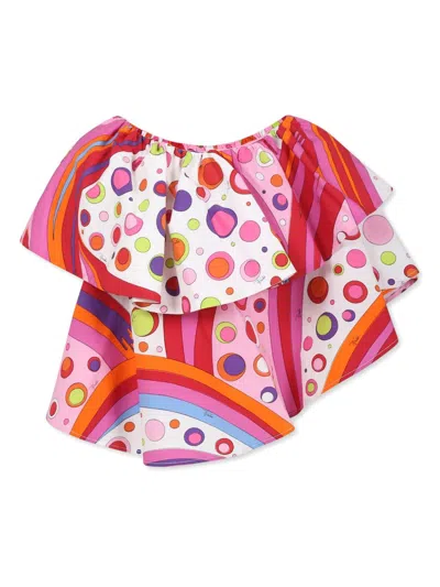 Emilio Pucci Kids Top In Multi