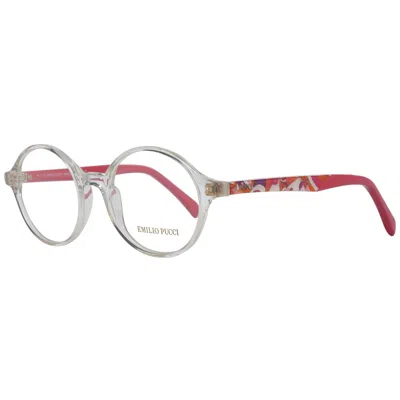 Emilio Pucci Transparent Women Optical Frames In Multi