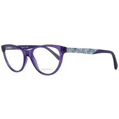 Emilio Pucci Ladies' Spectacle Frame  Ep5025 52081 Gbby2 In Blue