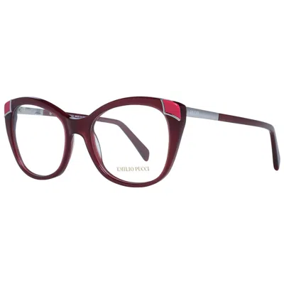 Emilio Pucci Ladies' Spectacle Frame  Ep5059 53068 Gbby2 In Burgundy