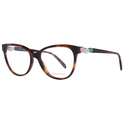 Emilio Pucci Ladies' Spectacle Frame  Ep5151 54052 Gbby2 In Multi