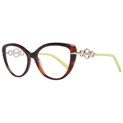 Emilio Pucci Ladies' Spectacle Frame  Ep5162 56052 Gbby2 In Multi