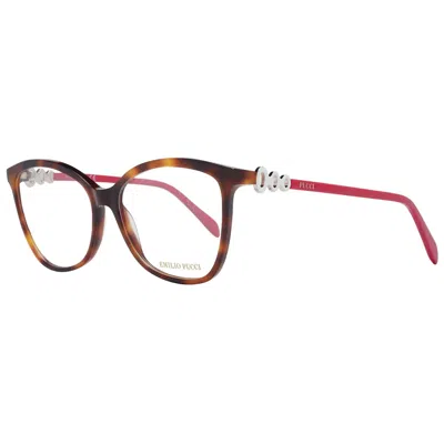 Emilio Pucci Ladies' Spectacle Frame  Ep5178 56052 Gbby2 In Red