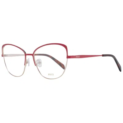 Emilio Pucci Ladies' Spectacle Frame  Ep5188 56068 Gbby2 In Red
