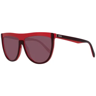 Emilio Pucci Ladies' Sunglasses  Ep0087 6071f Gbby2 In Burgundy