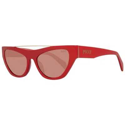 Emilio Pucci Ladies' Sunglasses  Ep0111 5566y Gbby2 In White