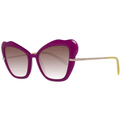 Emilio Pucci Ladies' Sunglasses  Ep0135 5575f Gbby2 In Purple