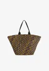Pucci Logo Jacquard Tote Bag In Multicolor
