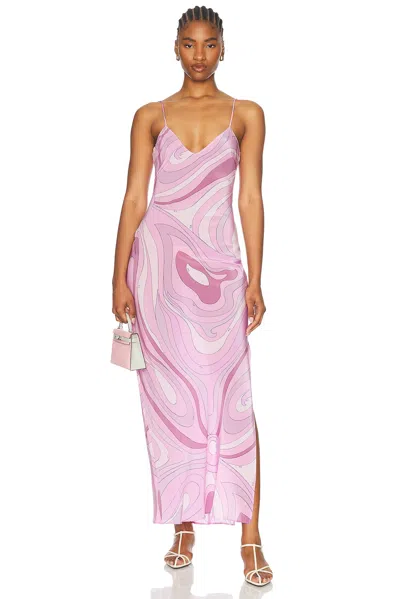 Emilio Pucci Long Dress In Peonia
