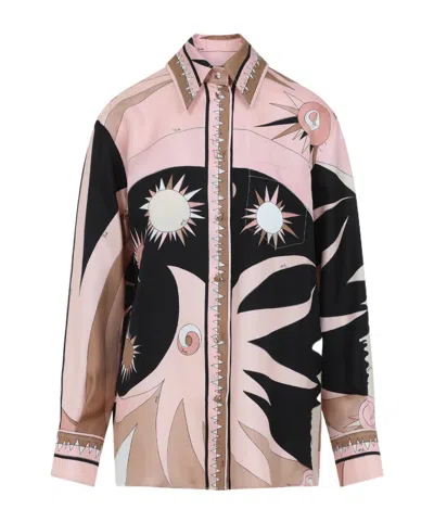 PUCCI PUCCI GRAPHIC LONG SLEEVE TOP