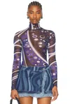 Pucci Long Sleeve T-shirt In Navy
