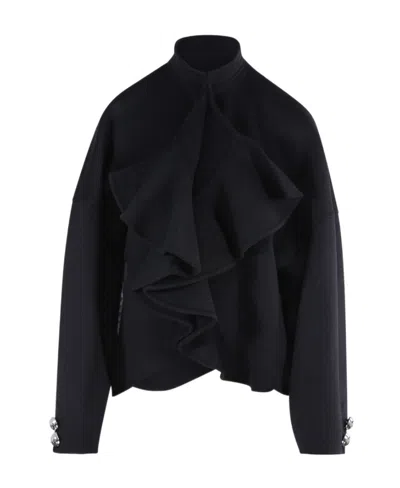 Emilio Pucci Long-sleeved Casual Jacket In Black