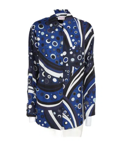 PUCCI EMILIO PUCCI FONTANE-PRINTED LONG-SLEEVED SHIRT