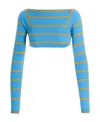 Pucci Long-sleeved Sweater In Blue