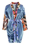 EMILIO PUCCI LUXURIOUS PRINTED SILK NIGHT GOWN FOR WOMEN