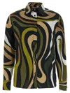 Emilio Pucci Abstract Pattern Collar Shirt With Long Sleeves