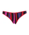 Pucci Marmo-print Bikini Bottom In Black
