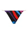 Pucci Multicolour Polyamide Bikini Panties For Women In Black