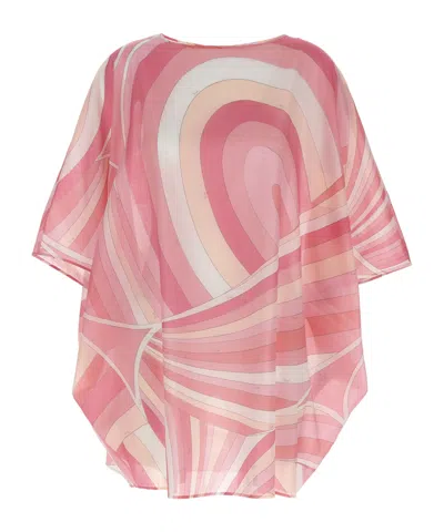 EMILIO PUCCI PUCCI IRIDE CREWNECK COVER-UP