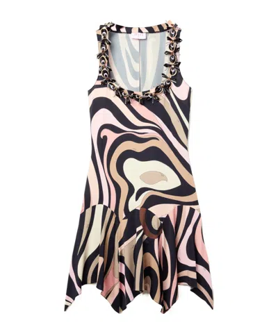 Emilio Pucci Marmo-print Mini Dress