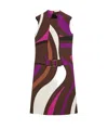 Pucci Marmo-print Mini Dress In Multi-color