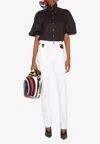 Pucci Marmo Print Straight-leg Jeans In White