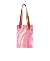 Pucci Marmo-print Tote Bag In Pink