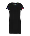 Pucci Marmo-print Trim Mini Dress In Black