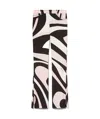 Pucci Emilio  Stretch Nylon Pants With Marble Pattern In Black