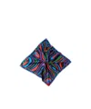 Pucci Marmo Printed Silk Scarf In Blue