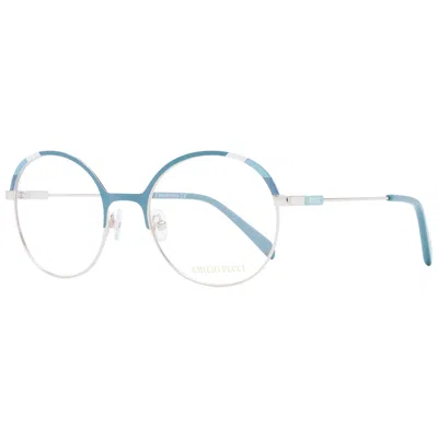 Pucci Turquoise Women Optical Frames In Blue