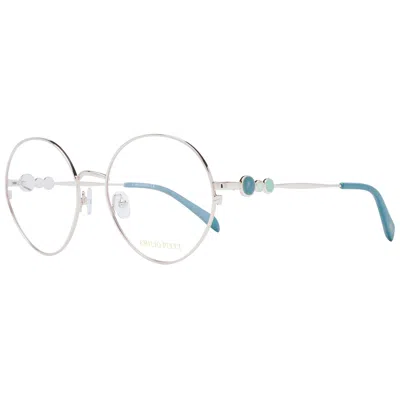 Pucci Rose Gold Women Optical Frames In Blue