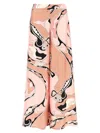 Pucci Wide-leg High Waist Abstract Pattern Trousers In Multi