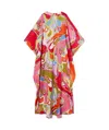 Pucci Orchidee-print Kaftan In Multicolor