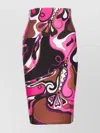 Emilio Pucci Orchidee-print Pencil Skirt